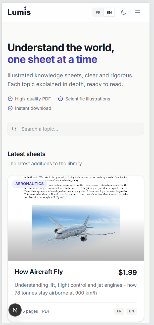 Lumis - Landing Page